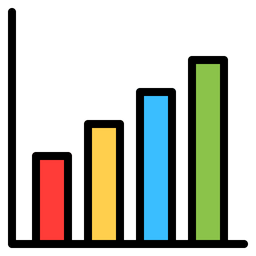 Gráfico de barras  Ícone