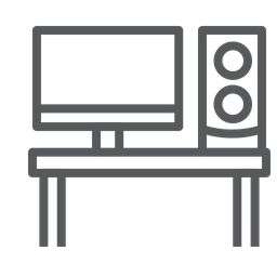 Mesa de ordenador  Icono