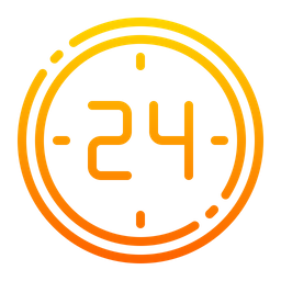 24 Hours Service  Icon