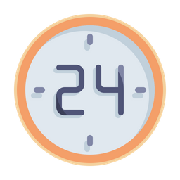 24 Hours Service  Icon