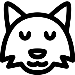 Fuchs nachdenklich  Symbol