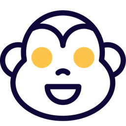 Macaco sorrindo  Ícone