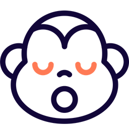 Monkey Sleepy  Icon