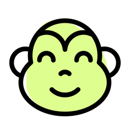 Monkey Smiling Eyes  Icon