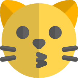 Cat Kissing Face  Icon