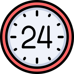 24 Hours Service  Icon