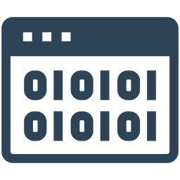 Binary Coding  Icon