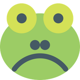 Frog Frowning  Icon