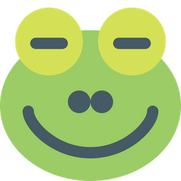 Frog Closed Eyes  Icon