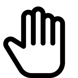 Handfläche  Symbol