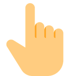 Hand Pointing Up  Icon