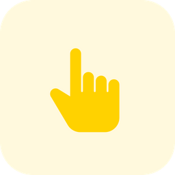 Hand Pointing Up  Icon