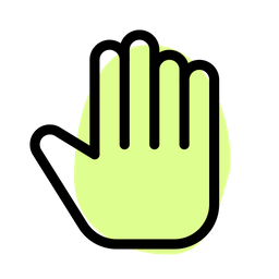 Handfläche  Symbol