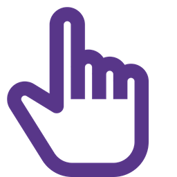 Hand Pointing Up  Icon