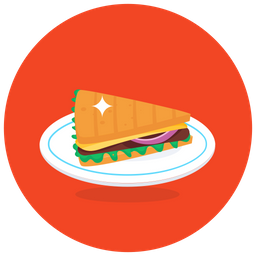 Baked Sandwich  Icon