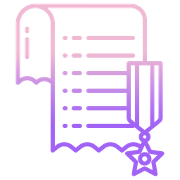 수상 서류  아이콘