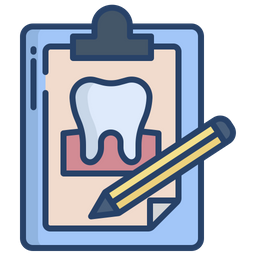 치과 기록  아이콘