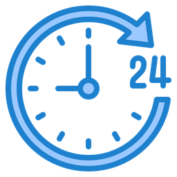 24 Hour Support  Icon