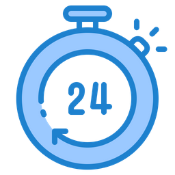 24 Hour Service  Icon