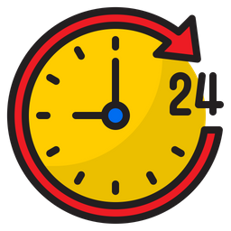 24 Hour Support  Icon