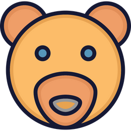 Bear Face  Icon