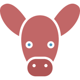 Cow Face  Icon