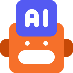 Artificial Intelligence Robot  Icon