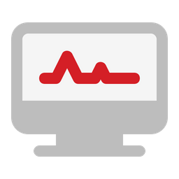 Máquina de cardiograma  Ícone