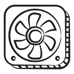 Gehäuselüfter  Symbol