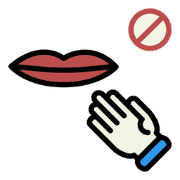 Avoiding Touch Lips  Icon