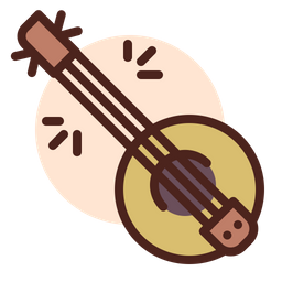 Banjo Sitaar Music Intrument Icon