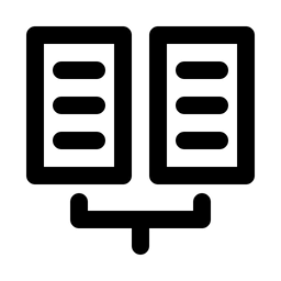 Verteilt  Symbol