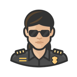 Female Police Officer  Icon