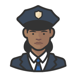 Black Police Officers  Icon