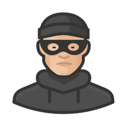 Asian Burglar Male  Icon