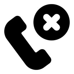 Anruf abbrechen  Symbol