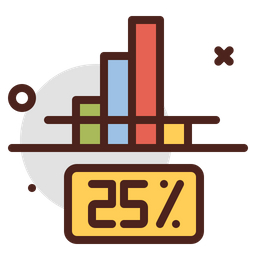 25 Prozentdiagramm  Symbol