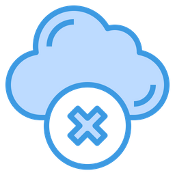 Cancel cloud  Icon