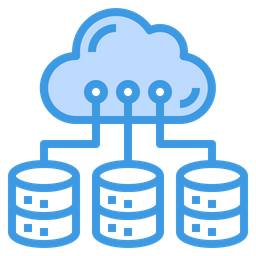 Cloud database  Icon