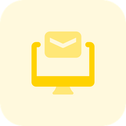 Desktop Email  Icon