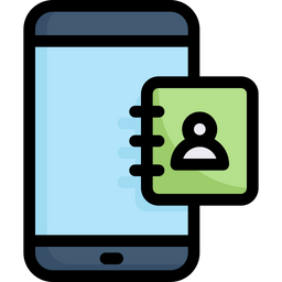Contacts in smartphone  Icon