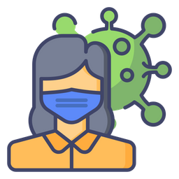 Girl With Mask  Icon