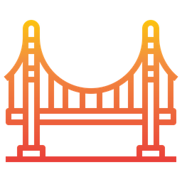 Puente de puerta de oro  Icono