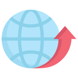 Globe Growth  Icon