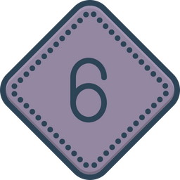 Six Number  Icon