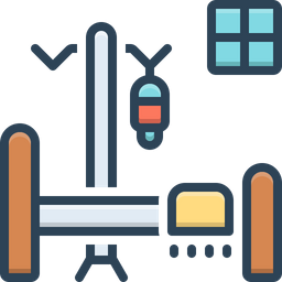 Krankenhausbett  Symbol