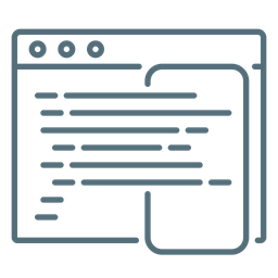 Código adaptativo  Ícone