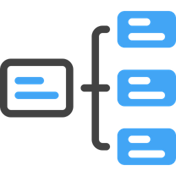 Fluxograma web  Ícone