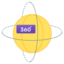 Visualização 360º  Ícone