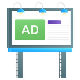 광고판 디자인  아이콘